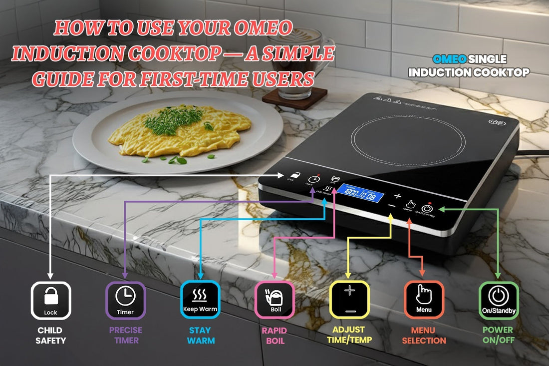 How to Use Your OMEO Induction Cooktop — A Simple Guide for First-Time Users