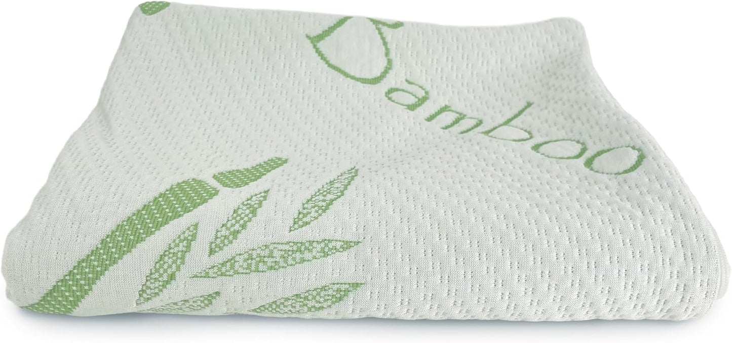 OMEO Full Body Pillowcase – Ultra Soft Bamboo Rayon Cover for Memory Foam Pillow, Cooling Breathable Zippered Case, Machine Washable, 20x54 Inches, for Side Sleepers