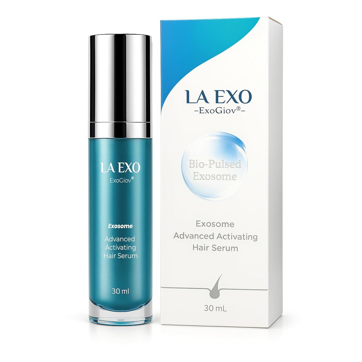 Biochemical Pulse Exosome Hair Growth Serum Care Solution for Hair Density, Reduces Shedding and Promotes a Healthy Scalp | Daily Strengthening Treatment for Weak or Damaged Hair | 30ml