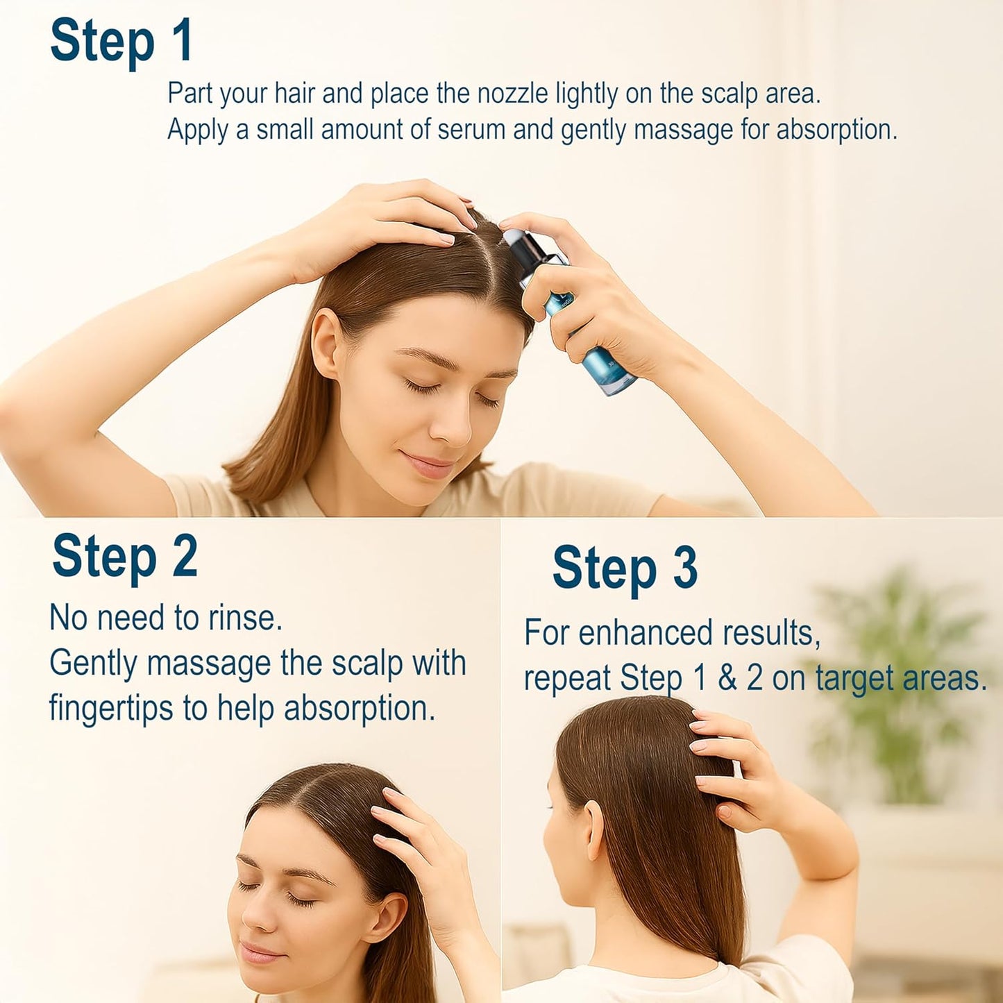 Biochemical Pulse Exosome Hair Growth Serum Care Solution for Hair Density, Reduces Shedding and Promotes a Healthy Scalp | Daily Strengthening Treatment for Weak or Damaged Hair | 30ml