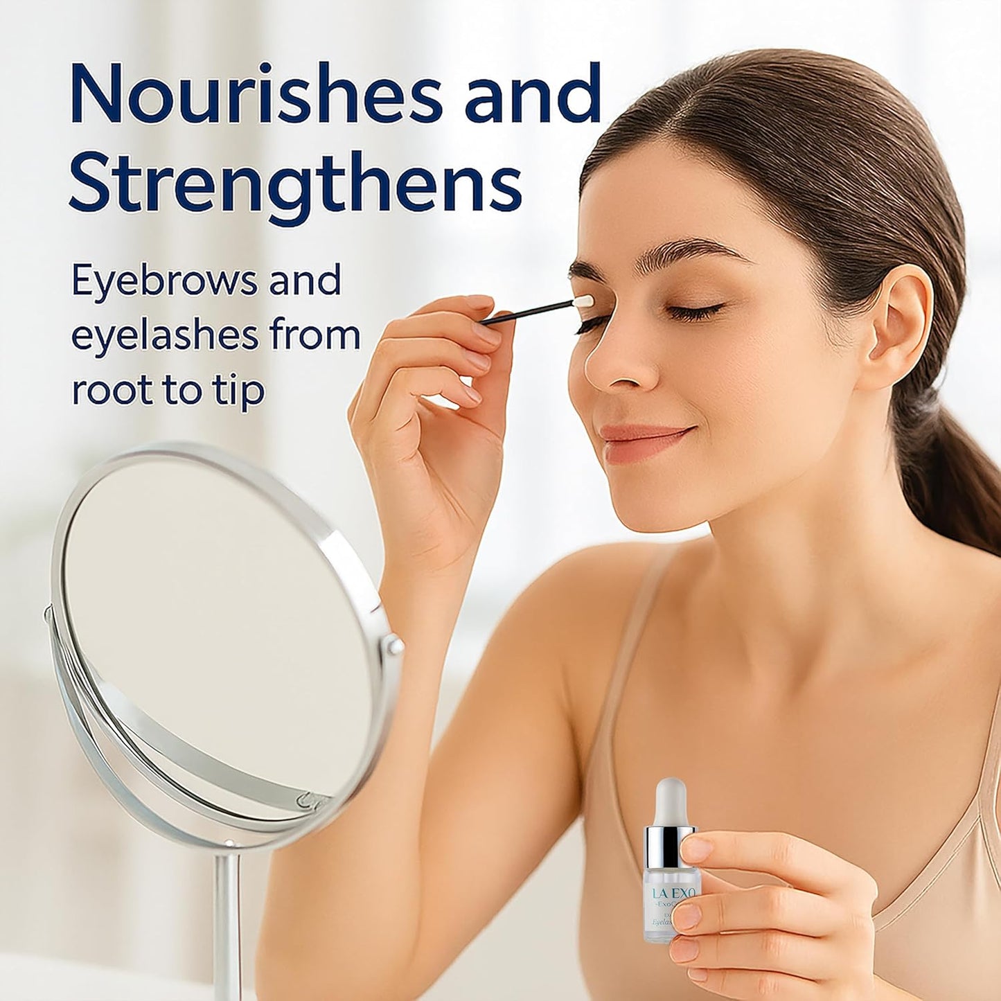 Advanced Revitalizing Exosome Eyelash and Eyebrow Serum for Longer, Thicker, and Fuller Looking Natural Eyelashes 3 ml