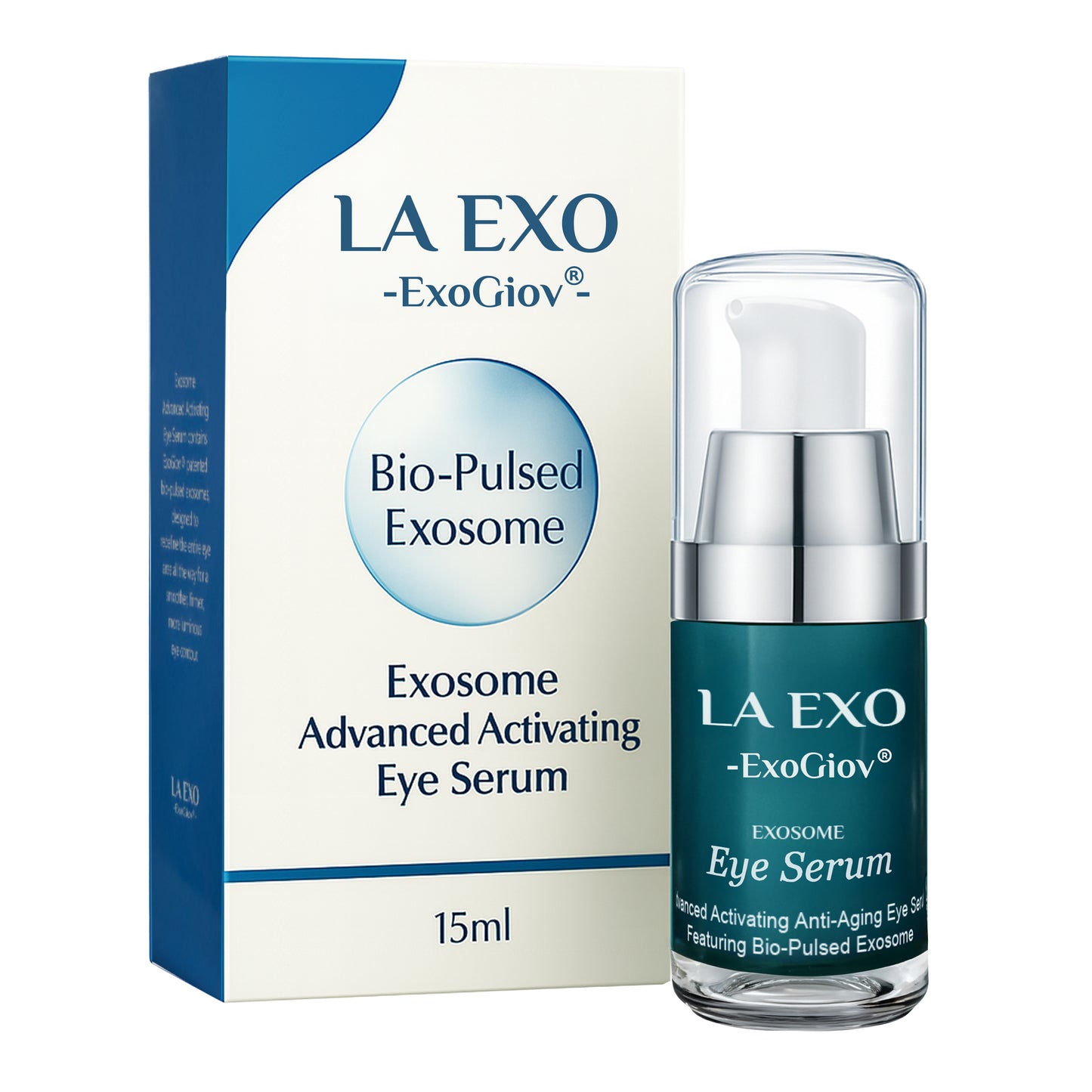 Exosome Eye Serum – Advanced Anti-Aging Treatment for Puffiness, Dark Circles & Fine Lines – Brightening & Smoothing Undereye Skin Care, 15ml
