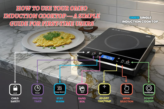 How to Use Your OMEO Induction Cooktop — A Simple Guide for First-Time Users
