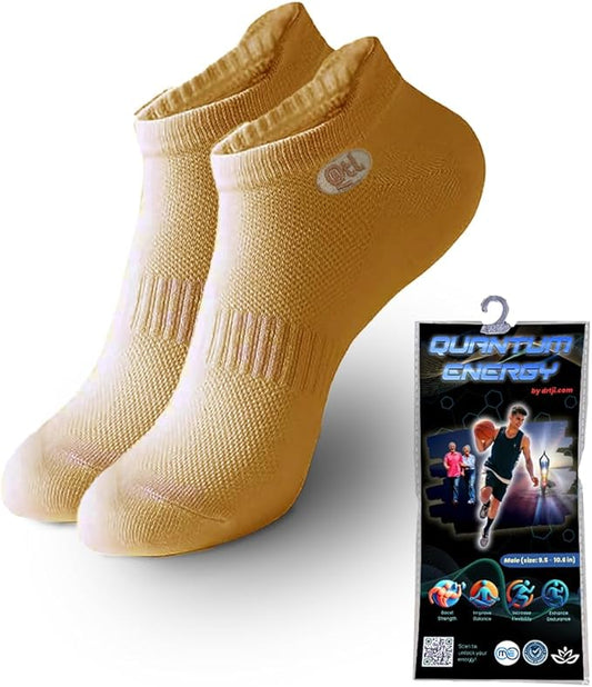 OMEO Quantum Energy Low Cut Socks for Men – Pain Relief, Circulation Boost, Balance & Stability – Graphene-Infused, Moisture-Wicking, Odor-Resistant, Joint Support