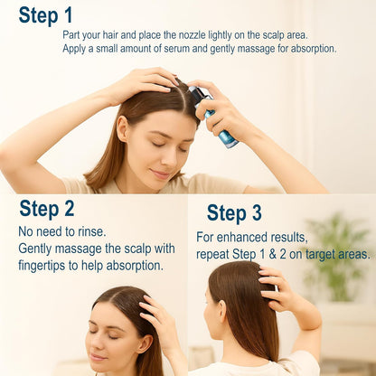 Biochemical Pulse Exosome Hair Growth Serum Care Solution for Hair Density, Reduces Shedding and Promotes a Healthy Scalp | Daily Strengthening Treatment for Weak or Damaged Hair | 30ml