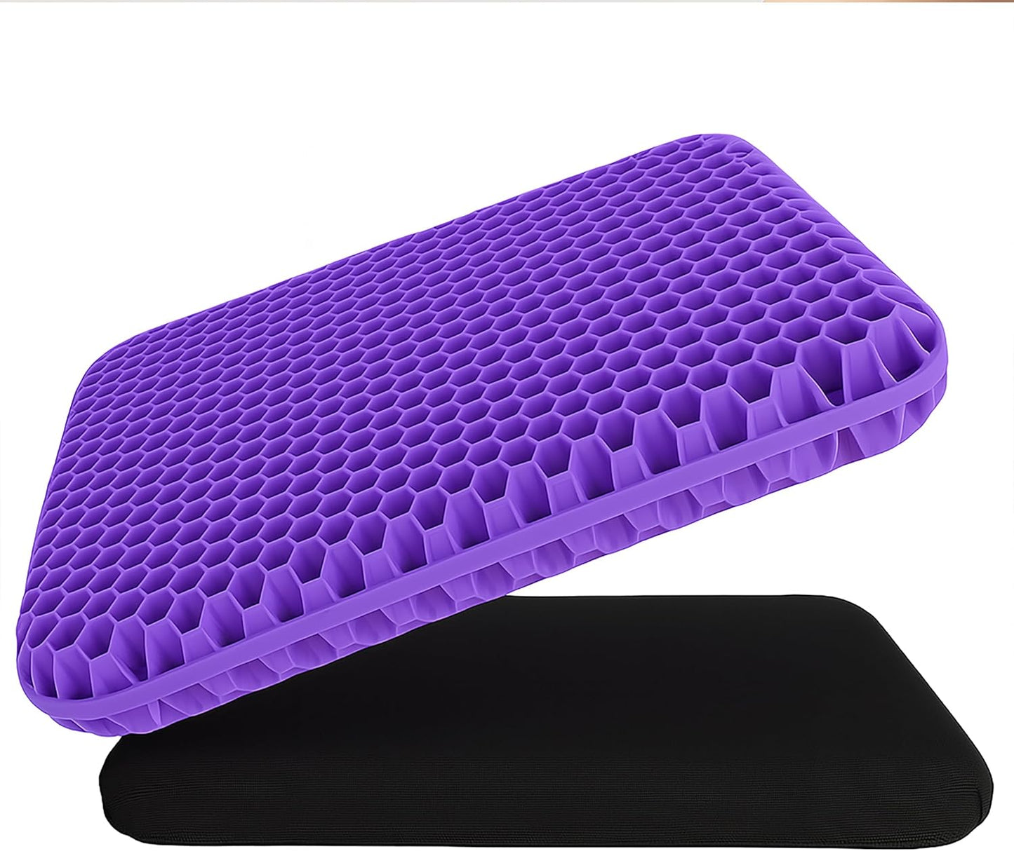 OMEO Lavender Back & Seat Cushion – Tailbone, Sciatica & Pressure Relief – Office Chair, Car Seat, Wheelchair – Comfort for Long Sitting, Driving, Flights – Post-Surgery Support Pillow
