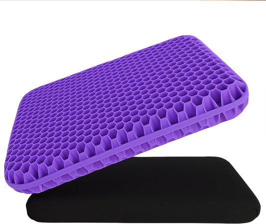 OMEO Lavender Back & Seat Cushion – Tailbone, Sciatica & Pressure Relief – Office Chair, Car Seat, Wheelchair – Comfort for Long Sitting, Driving, Flights – Post-Surgery Support Pillow