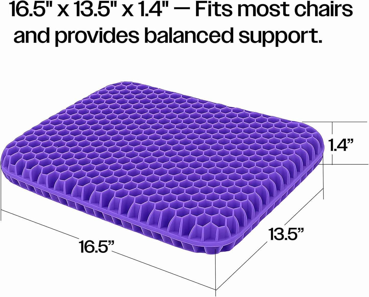 OMEO Lavender Back & Seat Cushion – Tailbone, Sciatica & Pressure Relief – Office Chair, Car Seat, Wheelchair – Comfort for Long Sitting, Driving, Flights – Post-Surgery Support Pillow