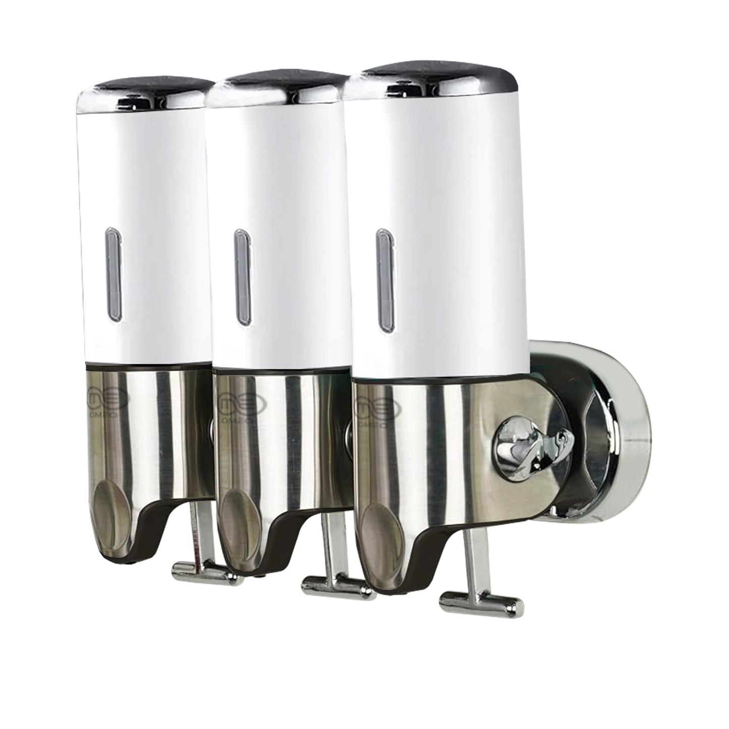 Omeo Triple Shampoo Dispenser - 500ml, Stainless Steel