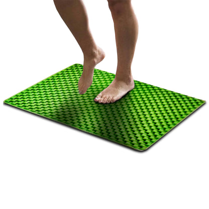 OMEO Non-Slip Bathtub Mat, Quick-Drain Shower Mat with Suction Cups, Washable PVC Bath Mat for Bathroom Floors, Anti-Slip Safety Mat for Kids, Adults, and Seniors - 26” x 14.2