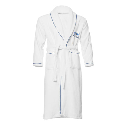 OMEO Bathrobe for Women and Men, V Neck Kimono Unisex Spa Robes for Women, Soft Terry Cloth Fluffy Robe, Luxury Plush Bath Robe Sleepwear, Cozy Warm Hotel-Style Lounge Robes for Adults, Shower Wear