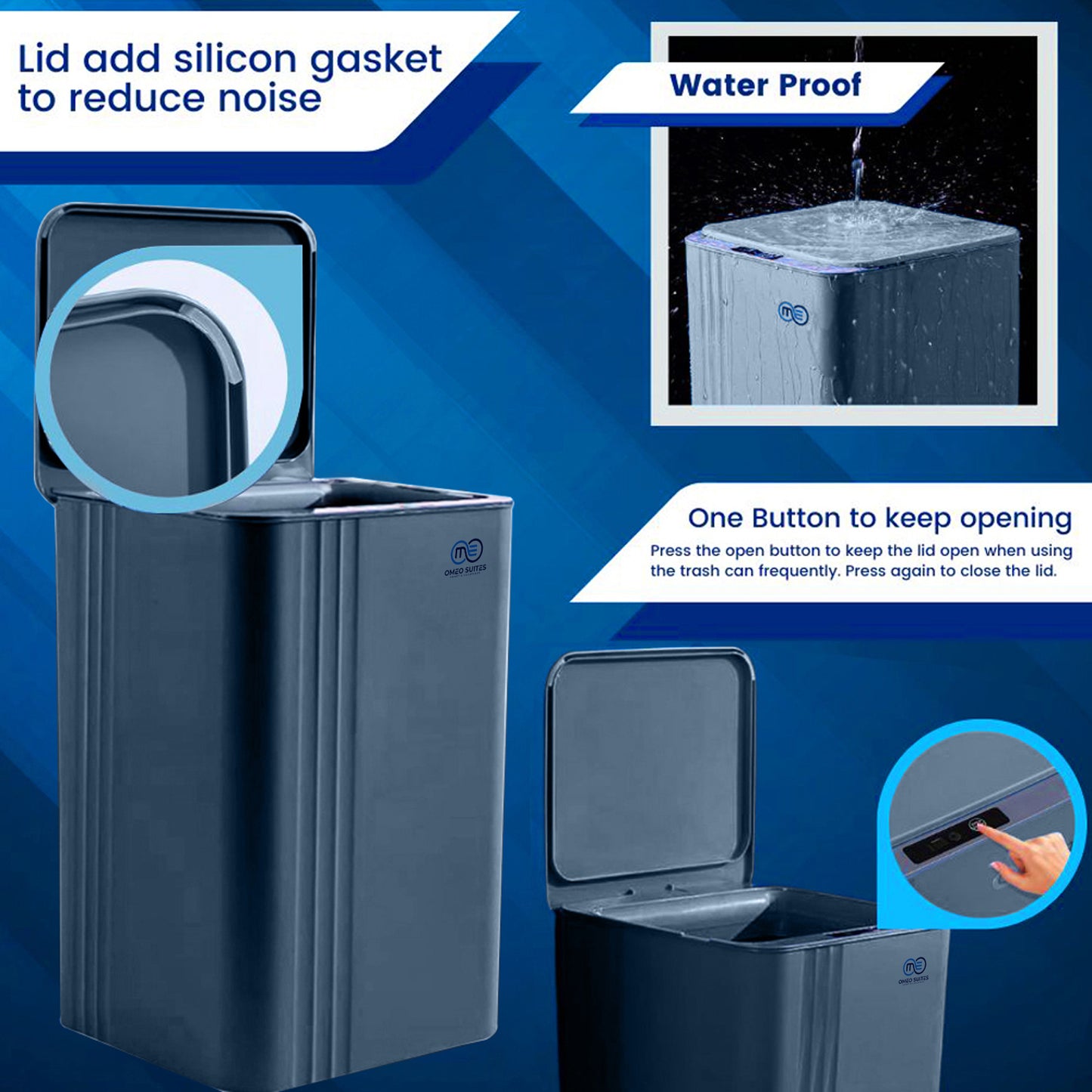 Smart  Trash Can Blue